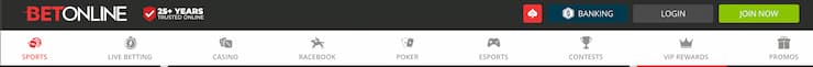 Step One - Visit BetOnline