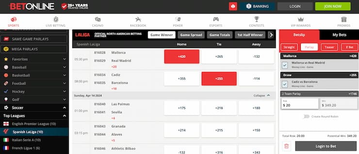 betonline soccer sportsbooks