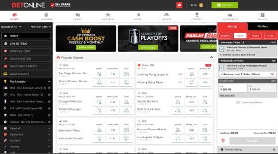 BetOnline Tennessee sports betting