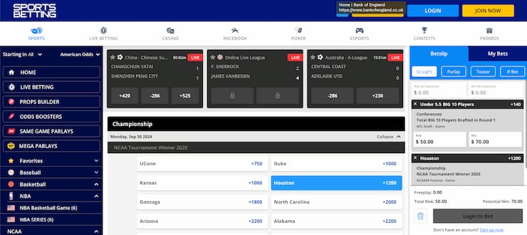 sportsbetting.ag - ncaab futures