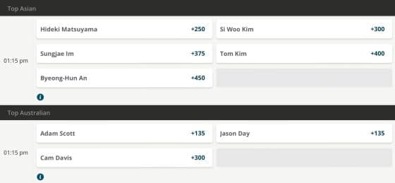 Golf groups betting