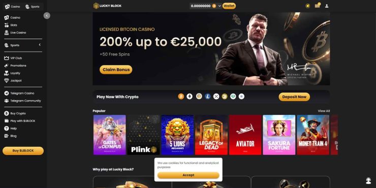 Lucky Block crypto casino
