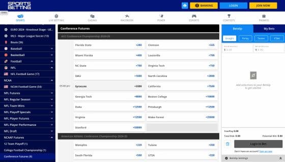 Sportsbetting.ag online college football betting site