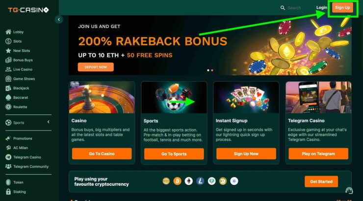 Visit TG Casino
