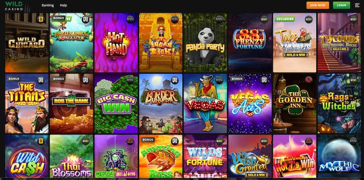 wild casino - online slots