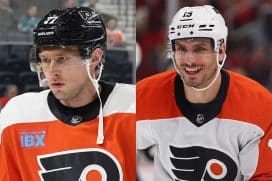 Philadelphia Flyers Garnet Hathaway Erik Johnson