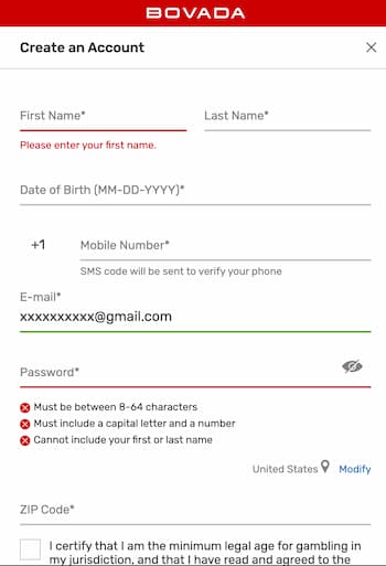Input Required Info & Verify Your Account