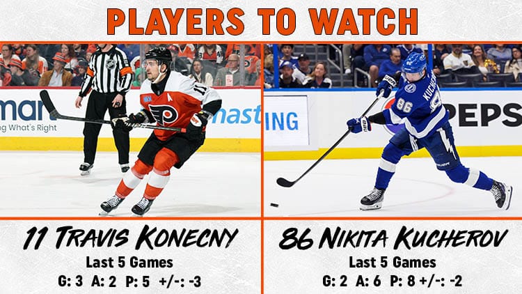 Flyers Lightning Players to Watch