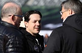 EAST RUTHERFORD, NEW JERSEY - FEBRUARY 16: General Manager Daniel Briere of the Philadelphia Flyers looks on during practice at MetLife Stadium on February 16, 2024 in East Rutherford, New Jersey.