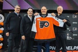 Philadelphia Flyers Rick Tocchet Danny Briere Keith Jones Dan Hilferty