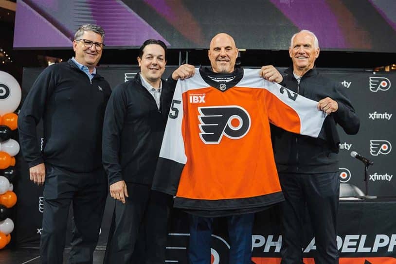 Philadelphia Flyers Rick Tocchet Danny Briere Keith Jones Dan Hilferty
