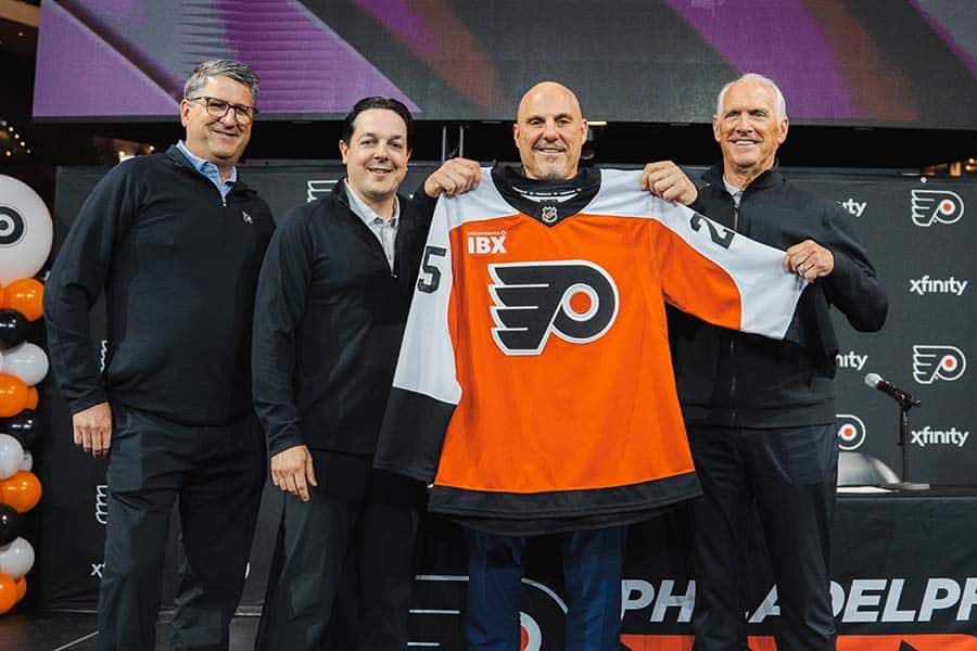 Philadelphia Flyers Rick Tocchet Danny Briere Keith Jones Dan Hilferty