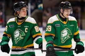 Flyers prospects London Knights Denver Barkey Oliver Bonk