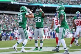 Dallas Goedery and Saquon Barkley TD against Giants