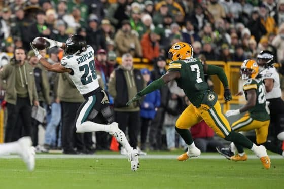 Will Shipley Catch Against Pacckers